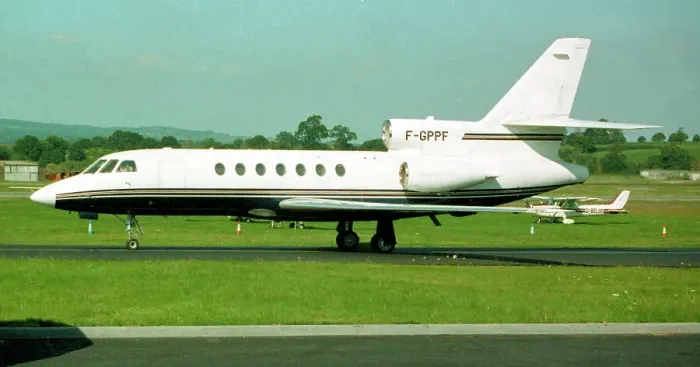 Framed Print : Dassault Falcon 50 F-GPPF Framed Print : Dassault Falcon 50 F-GPPF