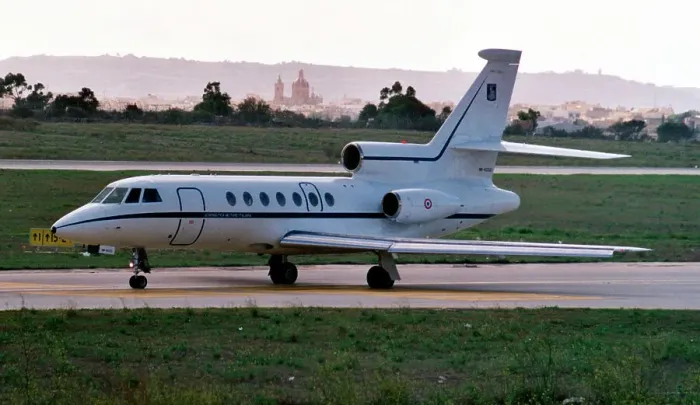 Framed Print : Dassault Falcon 50 MM62021 Framed Print : Dassault Falcon 50 MM62021