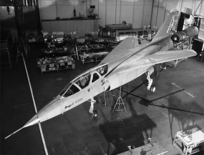 Framed Print : Dassault Mirage G Swing-Wing Prototype in a Hangar with ? Framed Print : Dassault Mirage G Swing-Wing Prototype in a Hangar with ?
