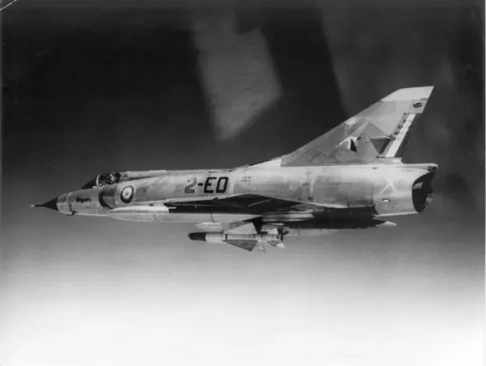 Framed Print : Dassault Mirage III-C armed with Matra R530 air-to-air missi Framed Print : Dassault Mirage III-C armed with Matra R530 air-to-air missi