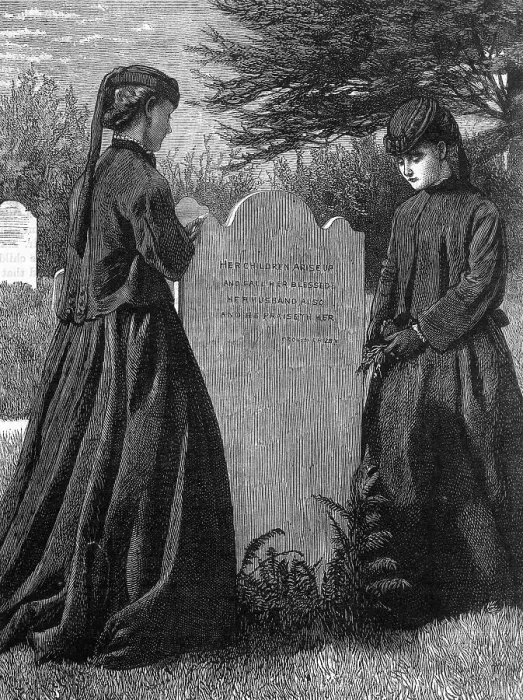 Framed Print : DAUGHTERS AT GRAVE Framed Print : DAUGHTERS AT GRAVE
