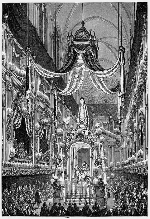Framed Print : Dauphiness Dies Events France 1746 Funeral Notre Framed Print : Dauphiness Dies Events France 1746 Funeral Notre