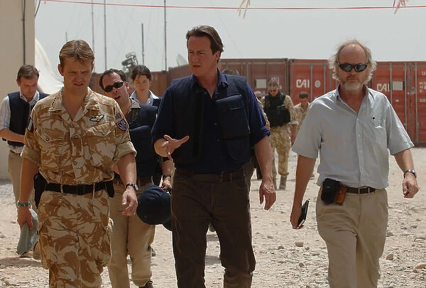 David Cameron MP, visits British troops in Afghanistan