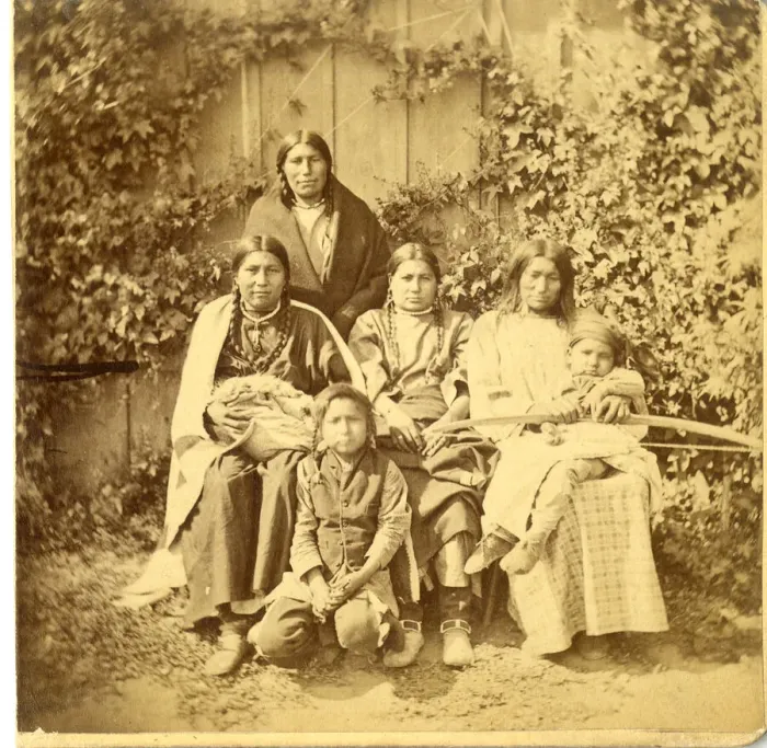Framed Print : David Frances Barry photo - Native American Family Framed Print : David Frances Barry photo - Native American Family