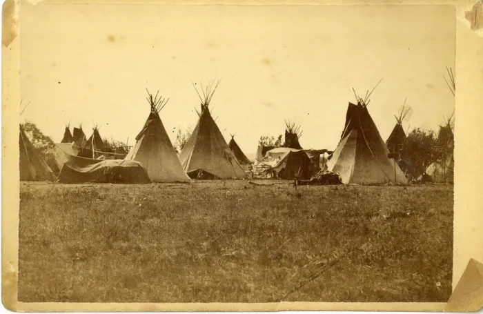 Framed Print : David Frances Barry photo - Sioux teepees Framed Print : David Frances Barry photo - Sioux teepees