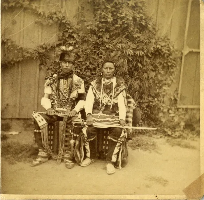 Framed Print : David Frances Barry photo - Two young chiefs Framed Print : David Frances Barry photo - Two young chiefs