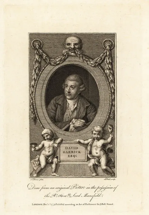 Framed Print : David Garrick (1717-1779), English actor, playwright, theatre ma Framed Print : David Garrick (1717-1779), English actor, playwright, theatre ma