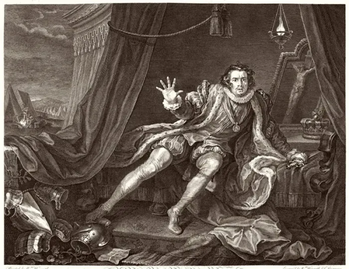 Framed Print : David Garrick / Hogarth Framed Print : David Garrick / Hogarth
