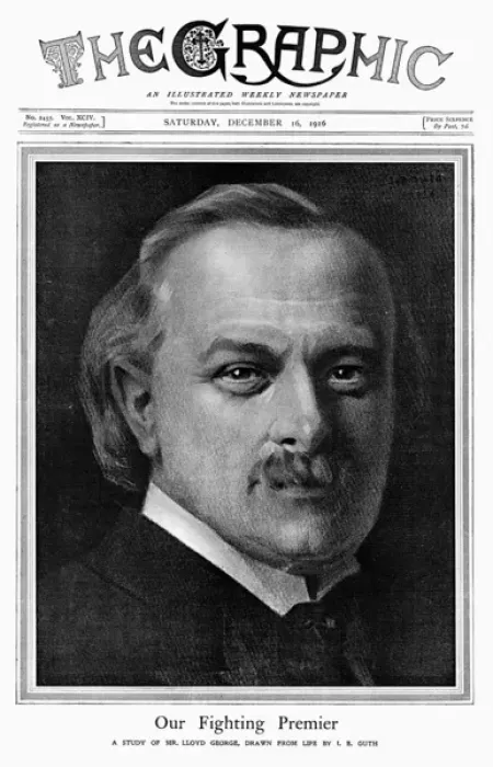 Framed Print : David Lloyd George on the cover of The Graphic during WWI Framed Print : David Lloyd George on the cover of The Graphic during WWI