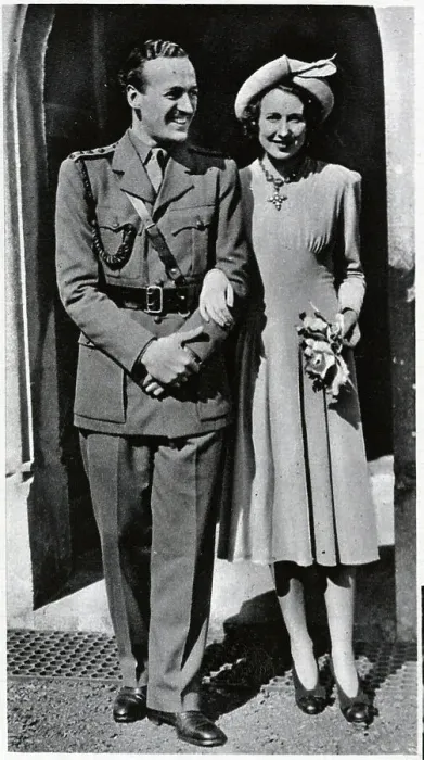 Framed Print : David and Primula Niven at their wedding Framed Print : David and Primula Niven at their wedding