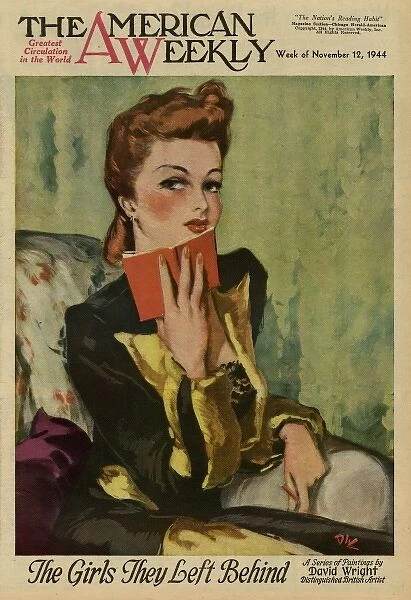 David Wright woman with red notebook