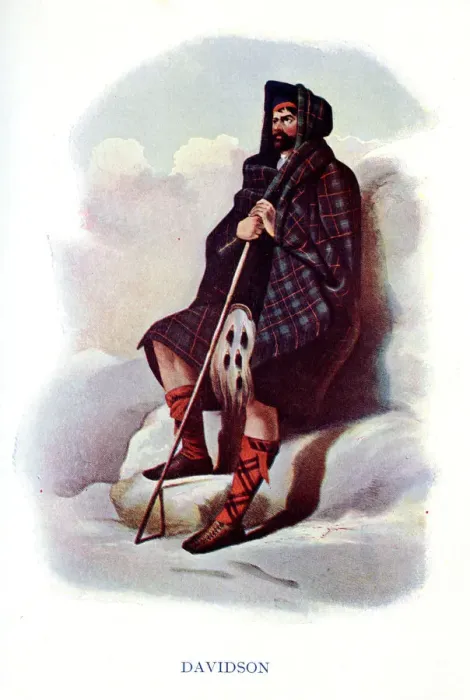 Framed Print : Davidson, Traditional Scottish Clan Costume Framed Print : Davidson, Traditional Scottish Clan Costume