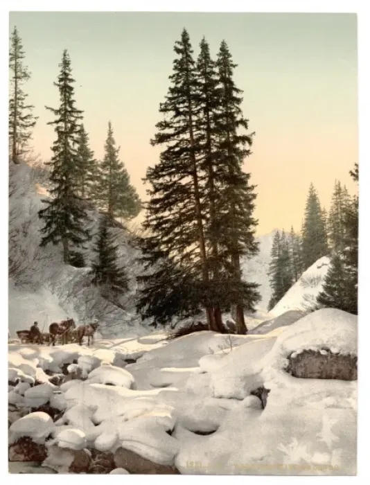 Framed Print : Davos, in winter, Grisons, Switzerland Framed Print : Davos, in winter, Grisons, Switzerland