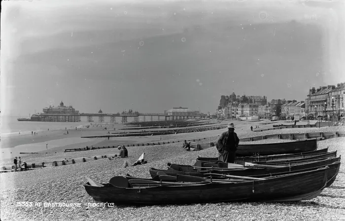 Framed Print : A Day at Eastbourne Beach