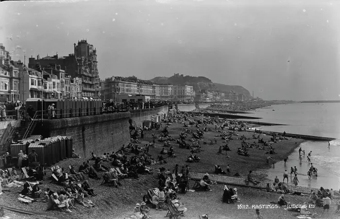 Framed Print : A Day at Hastings Beach Framed Print : A Day at Hastings Beach