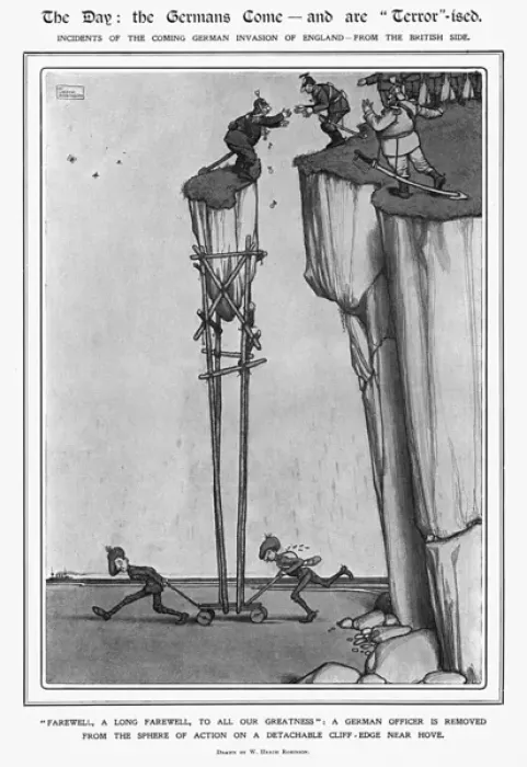 Framed Print : The Day, Heath Robinson Framed Print : The Day, Heath Robinson