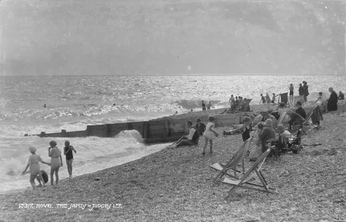 Framed Print : A Day at Hove Beach Framed Print : A Day at Hove Beach