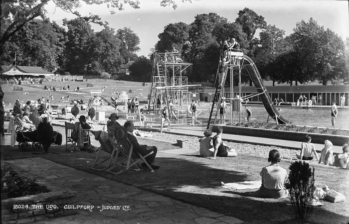Framed Print : A Day at the Lido Framed Print : A Day at the Lido