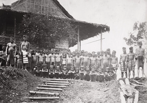 Dayak tribal group, Borneo, headhunters