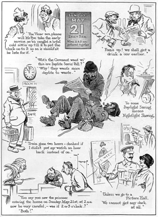 Framed Print : Daylight Saving, 1916 Framed Print : Daylight Saving, 1916