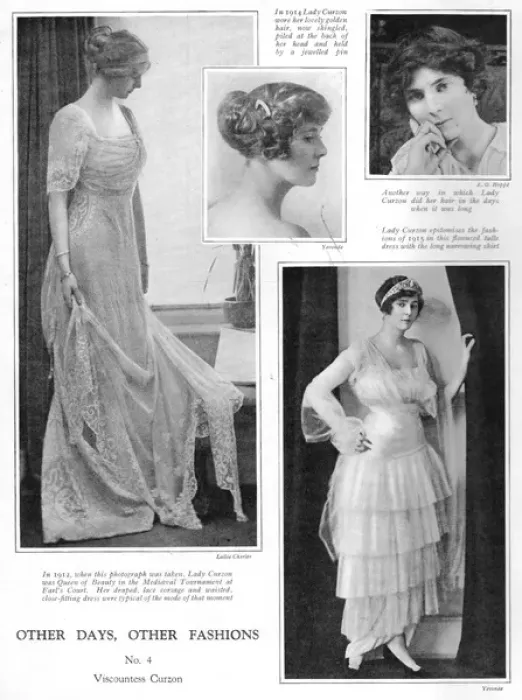 Framed Print : Other days other fashions with Vicountess Curson Framed Print : Other days other fashions with Vicountess Curson