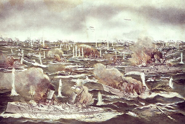 Daytime scene, Battle of Jutland, WW1