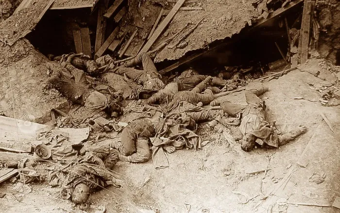 Framed Print : Dead German soldiers, Guillemont, September 1916 Framed Print : Dead German soldiers, Guillemont, September 1916
