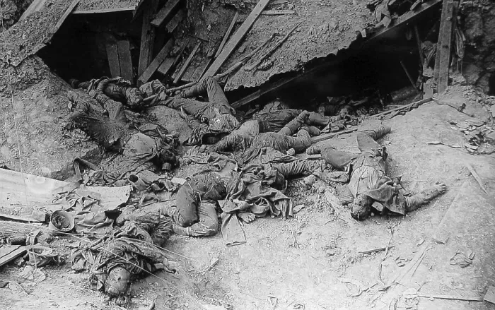 Framed Print : Dead German soldiers at Guillemont September 1916 WW1 Framed Print : Dead German soldiers at Guillemont September 1916 WW1