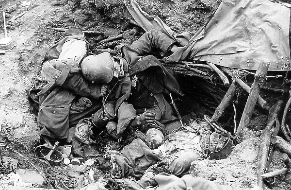 Dead German soldiers Ypres 31st July 1917