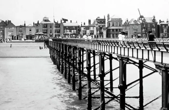 Framed Print : Deal Pier, Victorian period Framed Print : Deal Pier, Victorian period