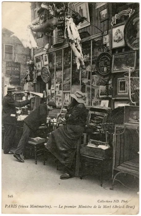Framed Print : Dealer in bric-a-brac, Montmartre, Paris, France Framed Print : Dealer in bric-a-brac, Montmartre, Paris, France