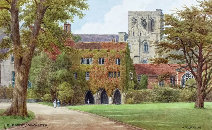 Framed Print : Deanery at Winchester, Hampshire Framed Print : Deanery at Winchester, Hampshire
