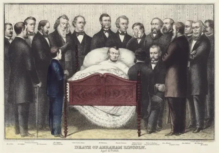 Framed Print : Death of Abraham Lincoln, April 15th 1865 Framed Print : Death of Abraham Lincoln, April 15th 1865