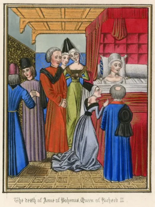 Framed Print : Death of Anne of Bohemia Framed Print : Death of Anne of Bohemia