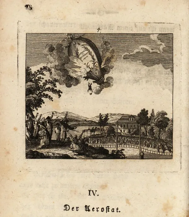 Framed Print : Death of a balloonist in a Montgolfiere-style balloon Framed Print : Death of a balloonist in a Montgolfiere-style balloon