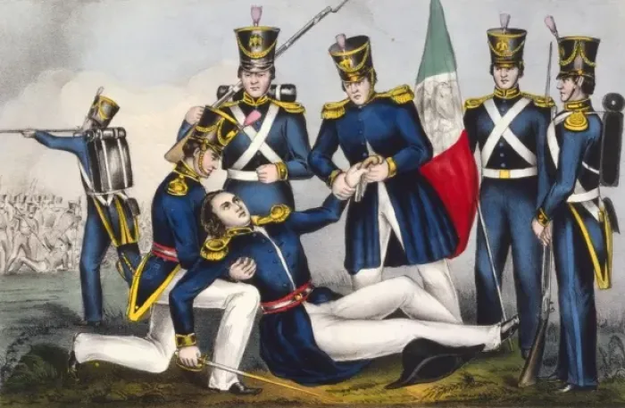 Framed Print : Death of Col. Clay, Battle of Buena Vista, Feby. 23d, 1847 Framed Print : Death of Col. Clay, Battle of Buena Vista, Feby. 23d, 1847