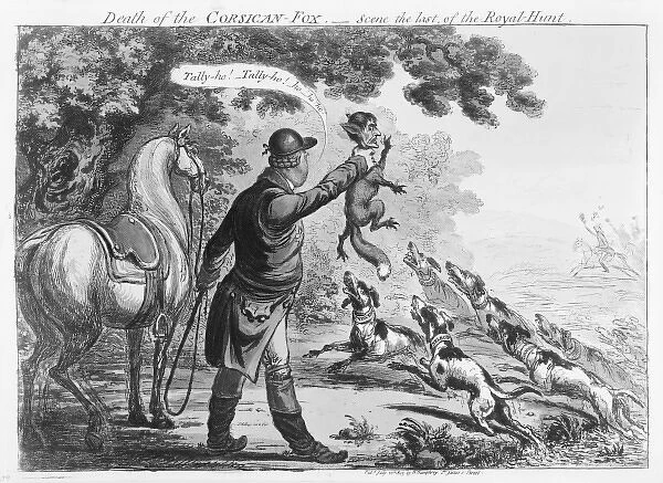 Death of the Corsican fox--Scene the last of the Royal-Hunt