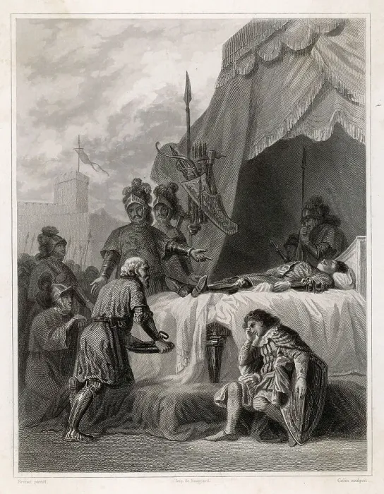 Framed Print : DEATH OF DU GUESCLIN Framed Print : DEATH OF DU GUESCLIN