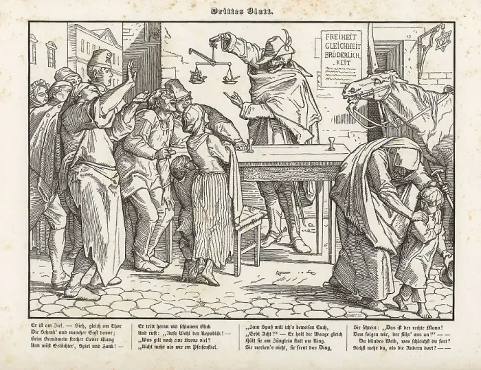 Framed Print : Death holding scales in front of a tavern Framed Print : Death holding scales in front of a tavern