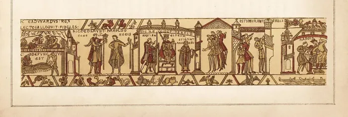 Framed Print : Death of King Edward the Confessor and coronation of Harold Framed Print : Death of King Edward the Confessor and coronation of Harold
