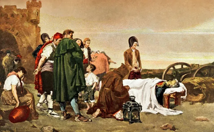 Framed Print : Death of Mariano Alvarez de Castro (1749-1810) Framed Print : Death of Mariano Alvarez de Castro (1749-1810)