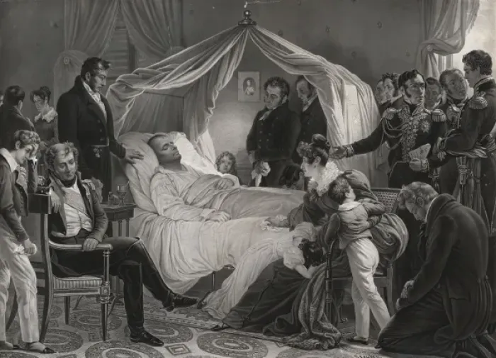 Framed Print : Death of Napoleon Framed Print : Death of Napoleon