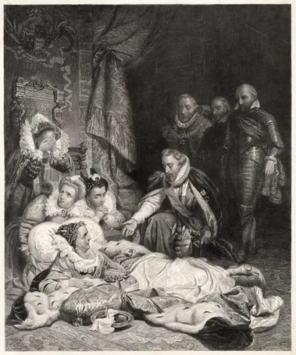 Framed Print : Death of Q. Elizabeth Framed Print : Death of Q. Elizabeth