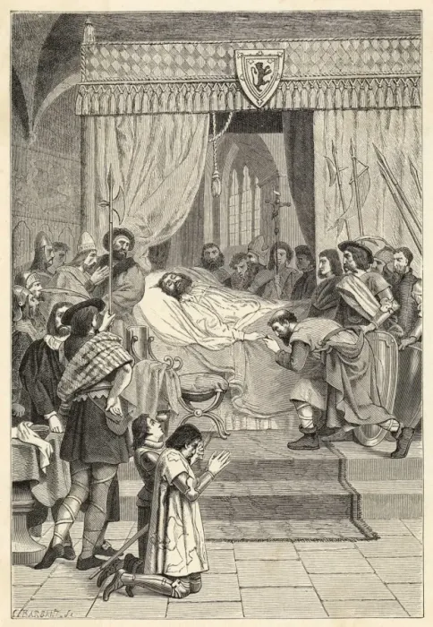 Framed Print : Death of Robert Bruce Framed Print : Death of Robert Bruce