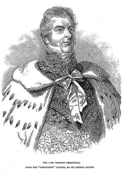 The Death of Viscount Melbourne, portrait