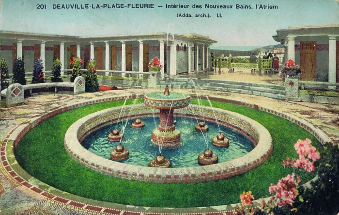 Framed Print : Deauville De la Plage Fleurie and the interior of the Atrium