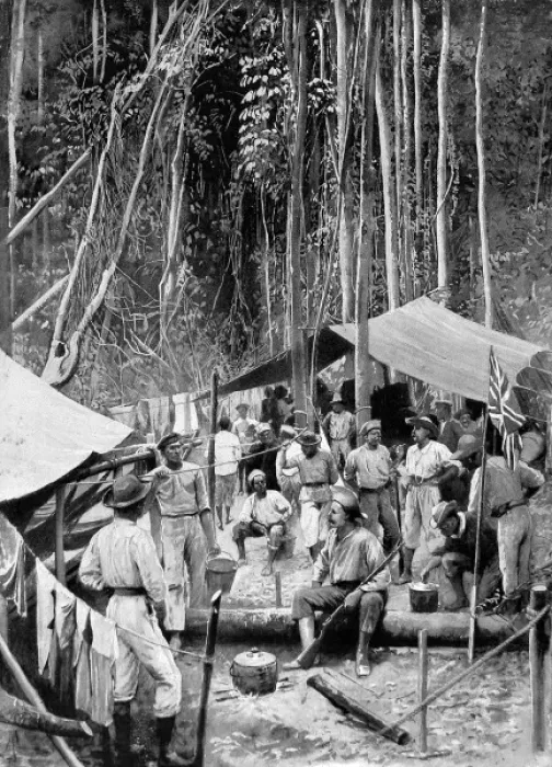 Framed Print : The debatable Land in British Guiana. A Gold Prospecting Par Framed Print : The debatable Land in British Guiana. A Gold Prospecting Par