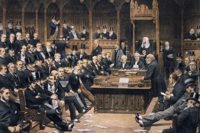 Framed Print : A Debate In The House Of Commons, 1887 Framed Print : A Debate In The House Of Commons, 1887
