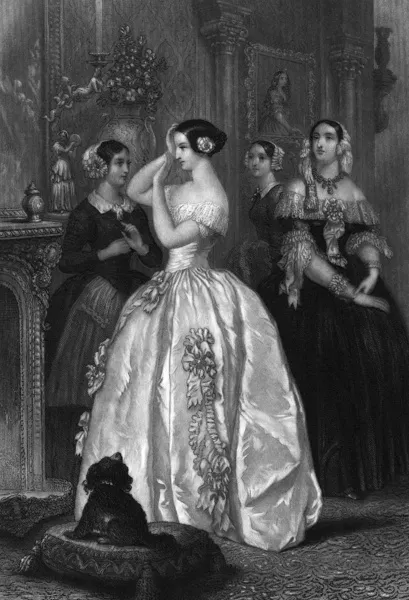 The Debutante 1850 Print by a British Art Prints, Posters