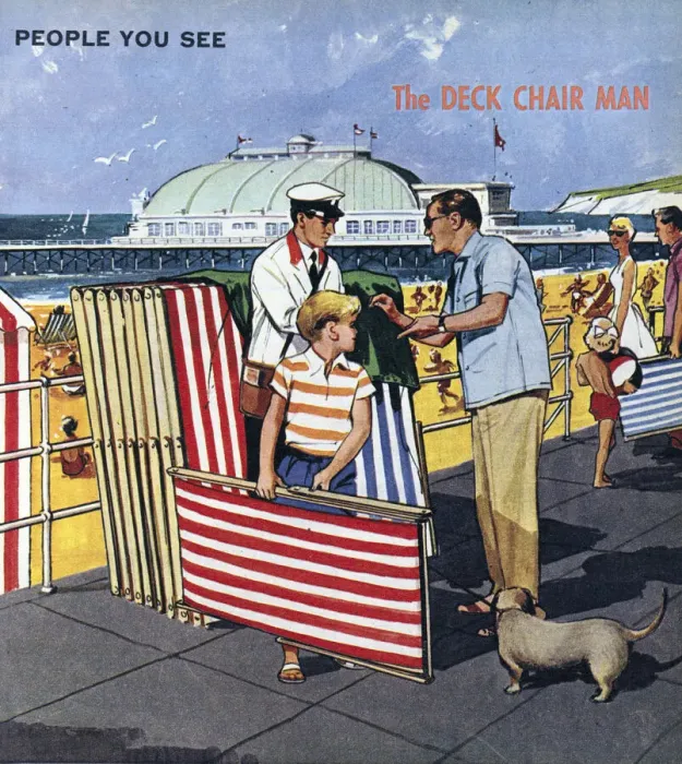 Framed Print : The Deck Chair Man Framed Print : The Deck Chair Man